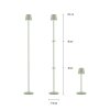 Leuchten Direkt lights EURIA floor lamp LED green, 1-light source