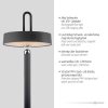 Leuchten Direkt lights AMAG floor lamp LED black, 1-light source