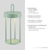 Leuchten Direkt lights ANSELM table lamp LED green, 1-light source