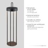 Leuchten Direkt lights ANSELM floor lamp LED black, 1-light source