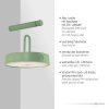 Leuchten Direkt lights ARMA pendant light LED green, 1-light source