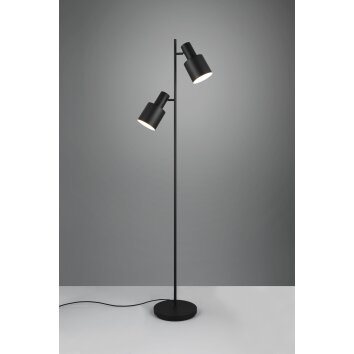 Trio lights Agudo floor lamp black, 2-light sources