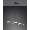 Trio lights ALBANY pendant light LED black-gold, 1-light source, Remote control