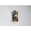 Trio lights Coat wall light black-gold, 2-light sources