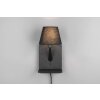 Trio lights Comfort wall light black, 1-light source