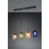 Trio lights Cork pendant light black, 4-light sources