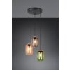 Trio lights Cork pendant light colourful, 3-light sources