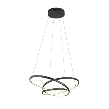 Trio lights Darvin pendant light LED black, 1-light source