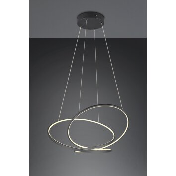 Trio lights Darvin pendant light LED black, 1-light source