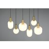 Trio lights Diva pendant light brass, 6-light sources