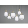 Trio lights Diva pendant light brass, 6-light sources