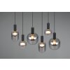 Trio lights Diva pendant light black, 6-light sources