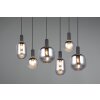 Trio lights Diva pendant light black, 6-light sources