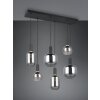 Trio lights Diva pendant light black, 6-light sources