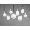 Trio lights Diva pendant light brass, 8-light sources