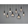 Trio lights Diva pendant light black, 8-light sources