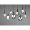 Trio lights Diva pendant light black, 8-light sources