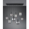 Trio lights Diva pendant light black, 8-light sources