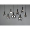 Trio lights Diva pendant light black, 8-light sources