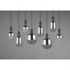 Trio lights Diva pendant light black, 8-light sources