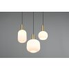 Trio lights Diva pendant light brass, 3-light sources