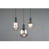 Trio lights Diva pendant light black, 3-light sources