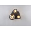 Trio lights Diva ceiling light black, 3-light sources