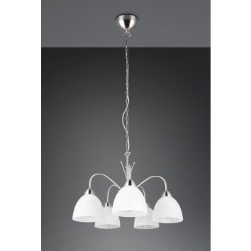 Reality lights DOBBY pendant light matt nickel, 5-light sources