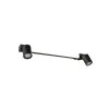 Trio lights Enrico wall light LED black, 3-light sources