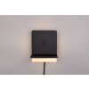 Trio lights Fairfield wall light LED black, 1-light source