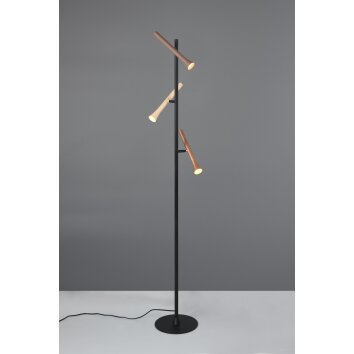 Trio lights Fiato floor lamp LED black, 3-light sources