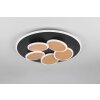 Trio lights Mandala ceiling light LED black-gold, 1-light source, Remote control