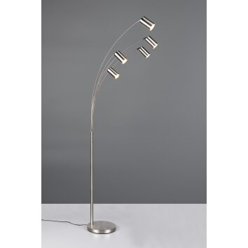 Trio lights Marley floor lamp matt nickel, 5-light sources