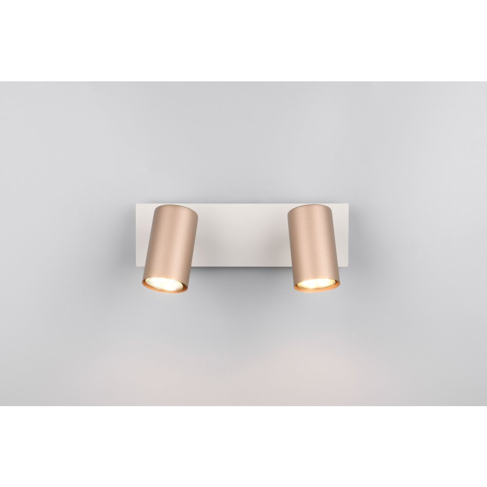 Trio lights Marley ceiling spotlight brown, 2-light sources
