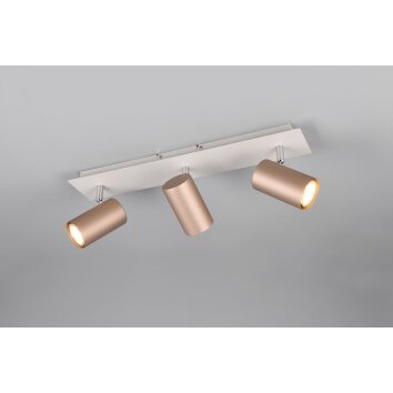 Trio lights Marley ceiling spotlight brown, 3-light sources