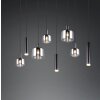 Trio lights Mataro pendant light black, 8-light sources