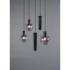 Trio lights Mataro pendant light black, 5-light sources