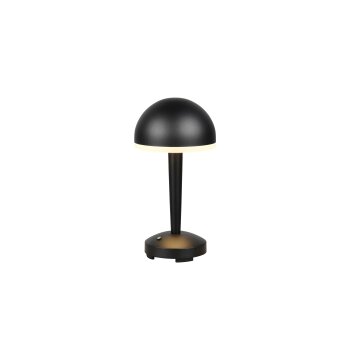 Reality lights Mendorez table lamp LED black, 1-light source