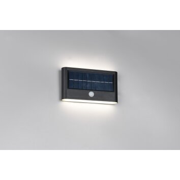 Reality lights Ramos wall light LED black, 1-light source, Motion sensor