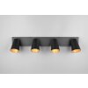 Trio lights Sharp ceiling spotlight black, 4-light sources