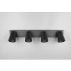 Trio lights Sharp ceiling spotlight black, 4-light sources