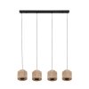 Trio lights SMILLA pendant light black, 4-light sources