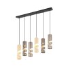 Trio lights Stream pendant light colourful, 6-light sources