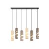 Trio lights Stream pendant light colourful, 6-light sources