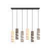 Trio lights Stream pendant light colourful, 6-light sources