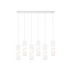 Trio lights Stream pendant light white, 6-light sources