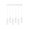 Trio lights Stream pendant light white, 6-light sources