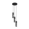 Trio lights Stream pendant light black, 3-light sources