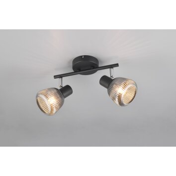 Trio lights Tarifa ceiling spotlight black, 2-light sources