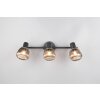 Trio lights Tarifa ceiling spotlight black, 3-light sources